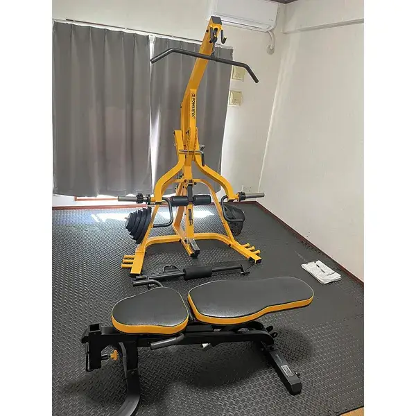 パワーテック　レバレッジシステム（ベンチ付、ウェイト付き）（ウェイト　FitELite　15×2、10×2、5k×2、2.5k×2、1.25×2付き）