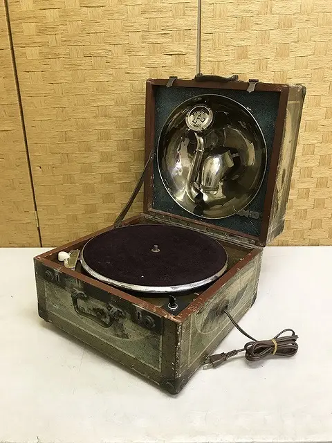 スイス製 蓄音機 アンティーク レトロ 現状品