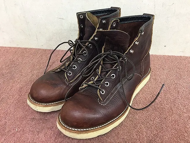 レッドウィング/REDWING SHOES レザーブーツ ラインマン US8