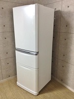 東京都世田谷区で三菱製冷蔵庫[MR-C34T-W]を買取ました。