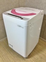 府中市にてシャープの全自動洗濯機【ES-GE60P-P】を出張買取いたしました。