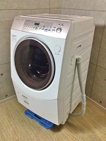 東京都中央区でシャープ製ドラム式洗濯機[ES-V530-NL]を出張買取いたしました。