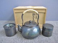 小平店にて玉川堂作煎茶道具 鎚起銅器を買取りました。