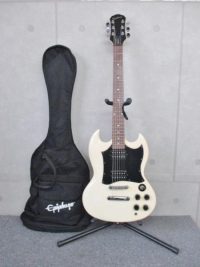 Epiphone エピフォン SGベース エレキギター 動作確認済み ソフトケース付