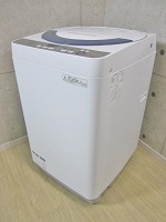 立川市にて シャープ 5.5kg 全自動洗濯機 ES-GE55R-H 2016年製 を出張買取致しました