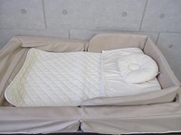 東大和市にて ファルスカ コンパクトベッド ベビーベッド 持ち運び可能 赤ちゃん用布団 を出張買取致しました