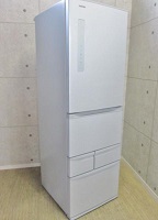 東久留米市にて 東芝 426L 5ドア冷凍冷蔵庫 GR-G43G(SS) 2014年製 を出張買取致しました