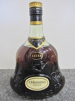 Hennessy ヘネシー エクストラ グリーンボトル 金キャップ