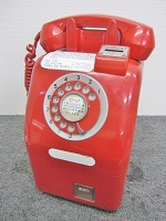 電話銀行 赤電話貯金箱 公衆電話