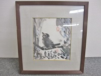 西東京市にて 棟方志功 小鳥 絵画 水墨画 を買取ました