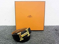 HERMES エルメス Hロゴ レザー ベルト