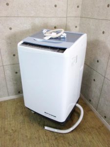日立 7kg ビートウォッシュ 簡易乾燥機能付き 全自動洗濯機 BW-V70A 2016年製