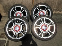 フィアット アバルト 595 コンペティツォーネ純正 17×7J+38 PCD98 アルミホイール