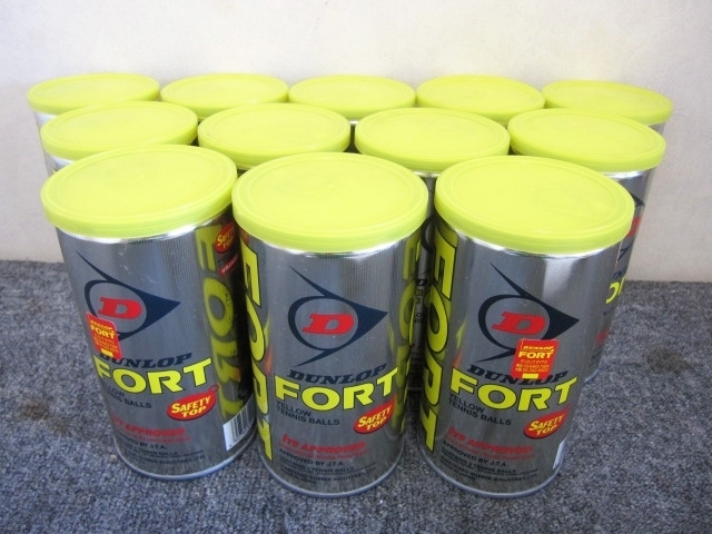 世田谷区にて ダンロップ フォート イエローテニスボール 2個入 12缶 未開封を買取ました