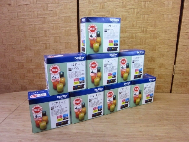 ブラザー 純正 インクカートリッジ LC211-4PK 8個セット 4色入り お徳用パック│プリンター買取