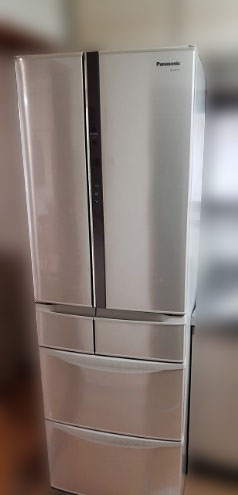 日野市にて パナソニック 冷凍冷蔵庫 NR-F437T-N を買取ました