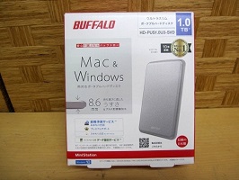横浜市瀬谷区にて バッファロー ポータブルHDD HD-PUS1.0U3 を店頭買取しました
