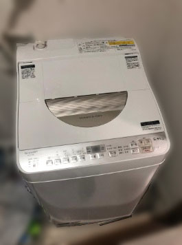 世田谷区にて シャープ 全自動洗濯機 ES-TX5B-N を出張買取しました