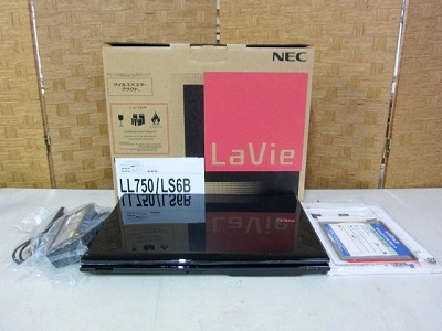 八王子市にて NEC LaVie ノートパソコン PC-LL750LS6B を出張買取致しました