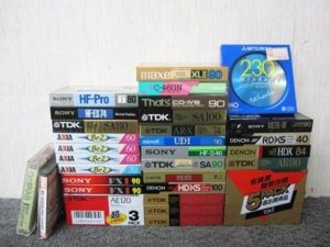 カセットテープ まとめ SONY AXIA DENON TDK