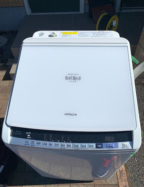 福生市にて 洗濯機 日立 BW-DV80B 2018年製 を出張買取致しました