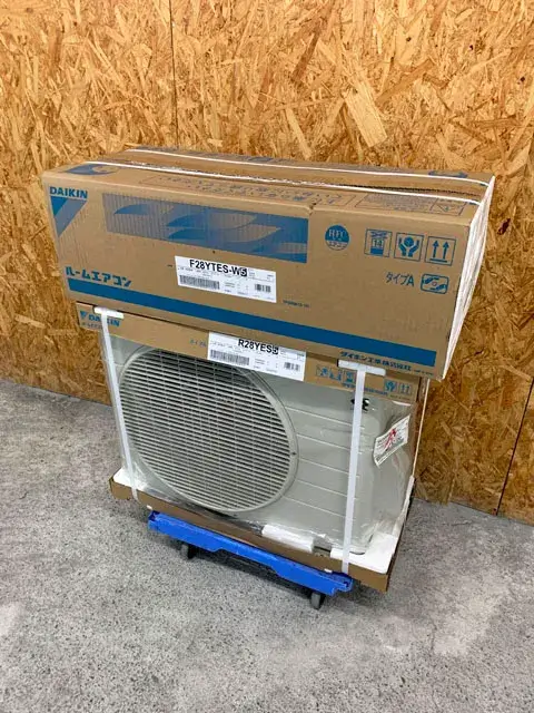 神奈川県 相模原市にて 新品 DAIKIN ダイキン ルームエアコン 室内機 室外機 F28XTES-W5 R28XES5 を出張買取しました