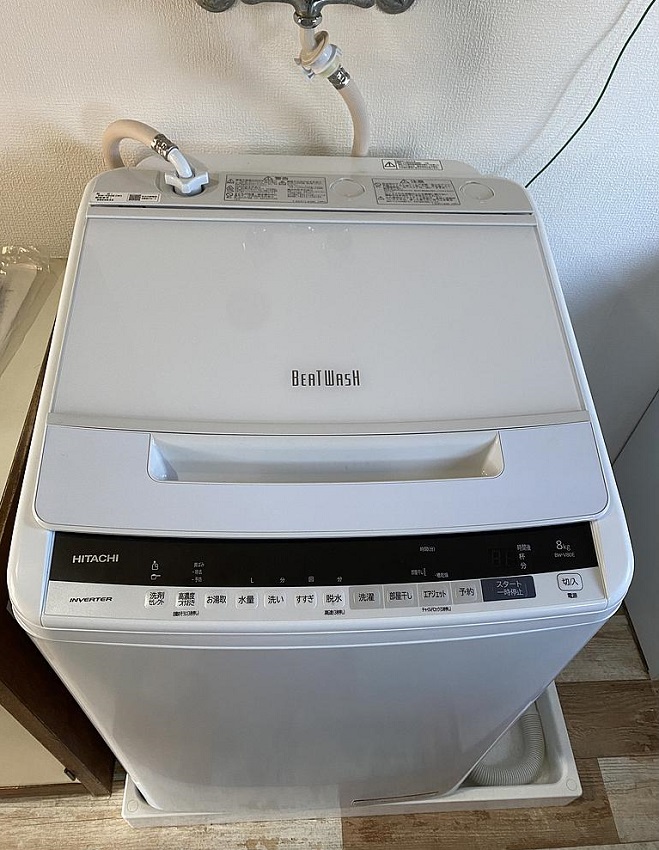 東京都 八王子市にて 日立 乾燥機能付き洗濯機 BW-V80E 2019 を出張買取しました