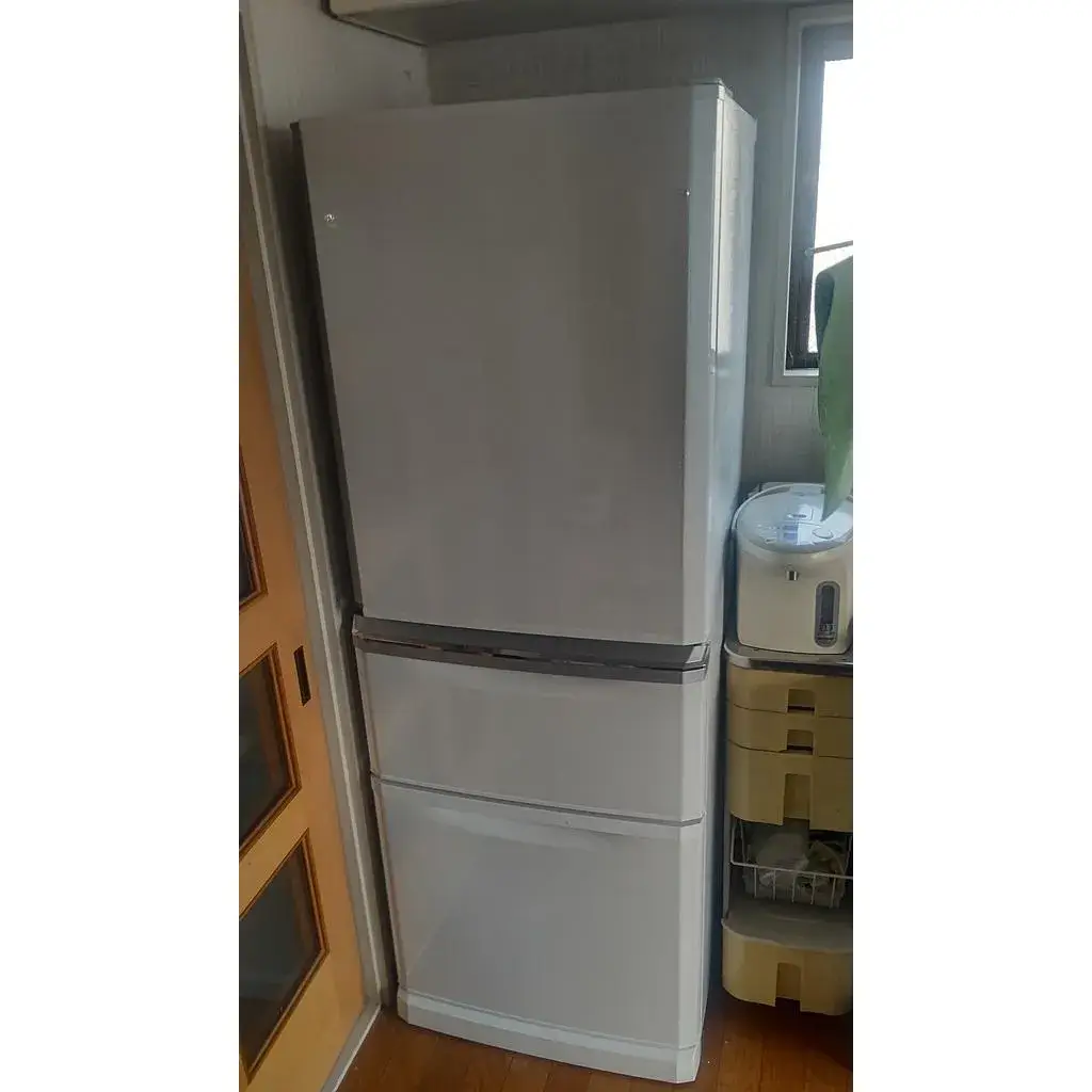 東京都 日野市にて 冷蔵庫 三菱 MR-C34D-W 2019年製 を出張買取しました