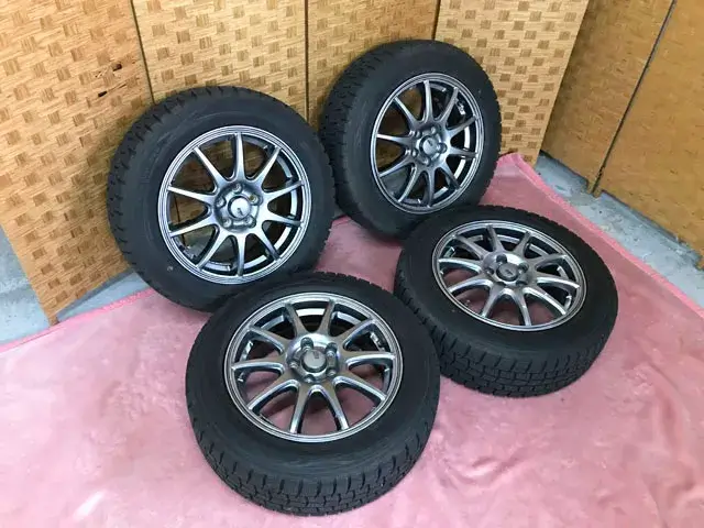 神奈川県 相模原市にて タイヤ WINTER MAXX WM01 2019年製 185/60 R15 84Q ホイール ET45 PCD114.3 を出張買取しました