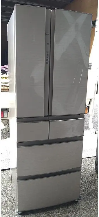 東京都 板橋区にて 三菱 6ドア冷蔵庫 MR-RX46A-F1 2018年製  小凹み多数 を出張買取しました