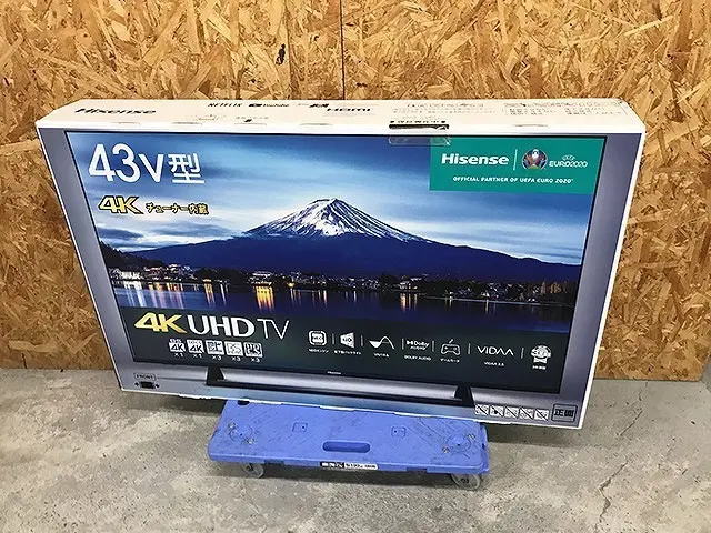 東京都 世田谷区にて 未使用 ハイセンス 43V型液晶テレビ 43E6000 2021年製 を出張買取しました