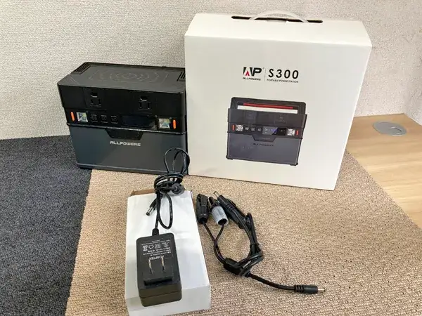 東京都 八王子市にて ポータブル電源 ALLPOWERS S300 ACアダプター社外品 を店頭買取しました