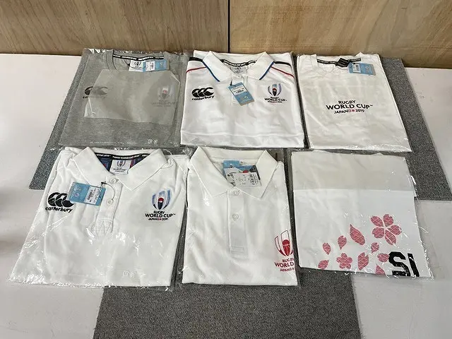 神奈川県 横浜市 緑区にて 未使用 ラグビー ワールドカップ 日本 2019 Tシャツ ポロシャツ 計6枚まとめ を出張買取しました