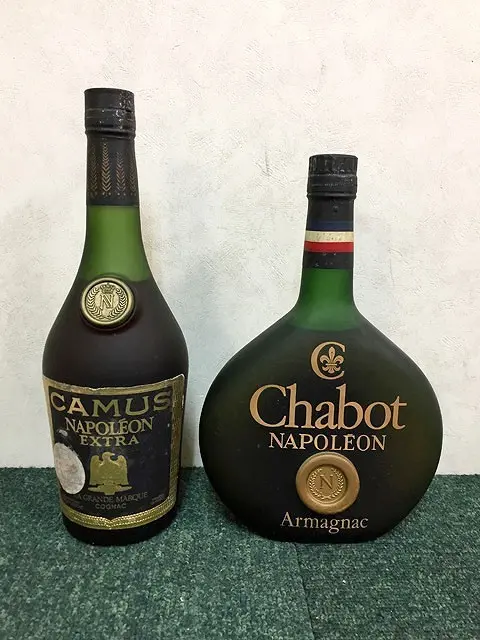未開栓 洋酒2本まとめ カミュ ナポレオン EXTRA コニャック/ Chabot ナポレオン アルマニャック
