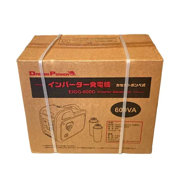 東京都 世田谷区にて インバーター発電機 カセットボンベ式 ナカトミ EIGG-600D 未開封 を店頭買取しました