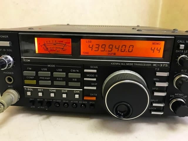 神奈川県 川崎市にて icom/アイコム オールモードトランシーバー 無線機 IC-375 ハンドマイク付き を出張買取しました