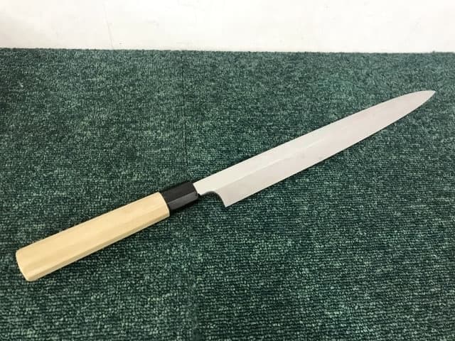 仙水國行 柳刃包丁 全長49cm 刃渡り32cm