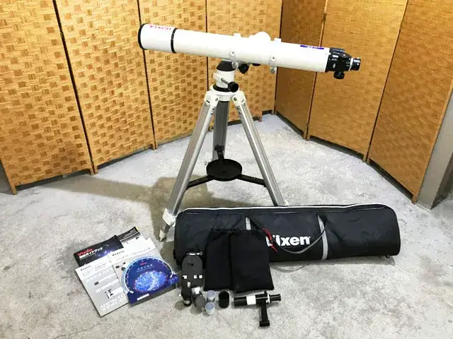 東京都 多摩市にて 望遠鏡 ビクセン ポルタⅡ A80MF を出張買取しました