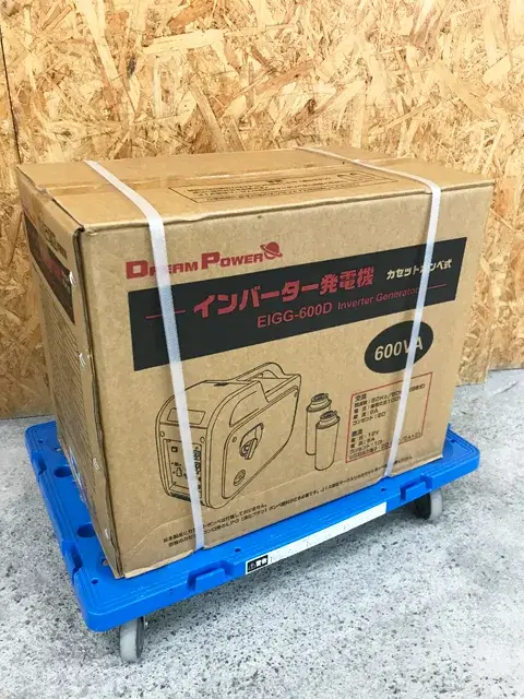 東京都 世田谷区にて インバーター発電機 カセットボンベ式 ナカトミ EIGG-600D 未使用 を店頭買取しました
