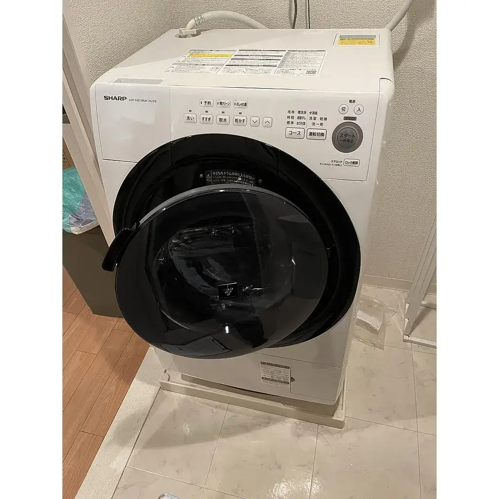 東京都 世田谷区にて シャープ ES-S7E-WR ドラム式洗濯機 2020年製 ボルト有り を出張買取しました