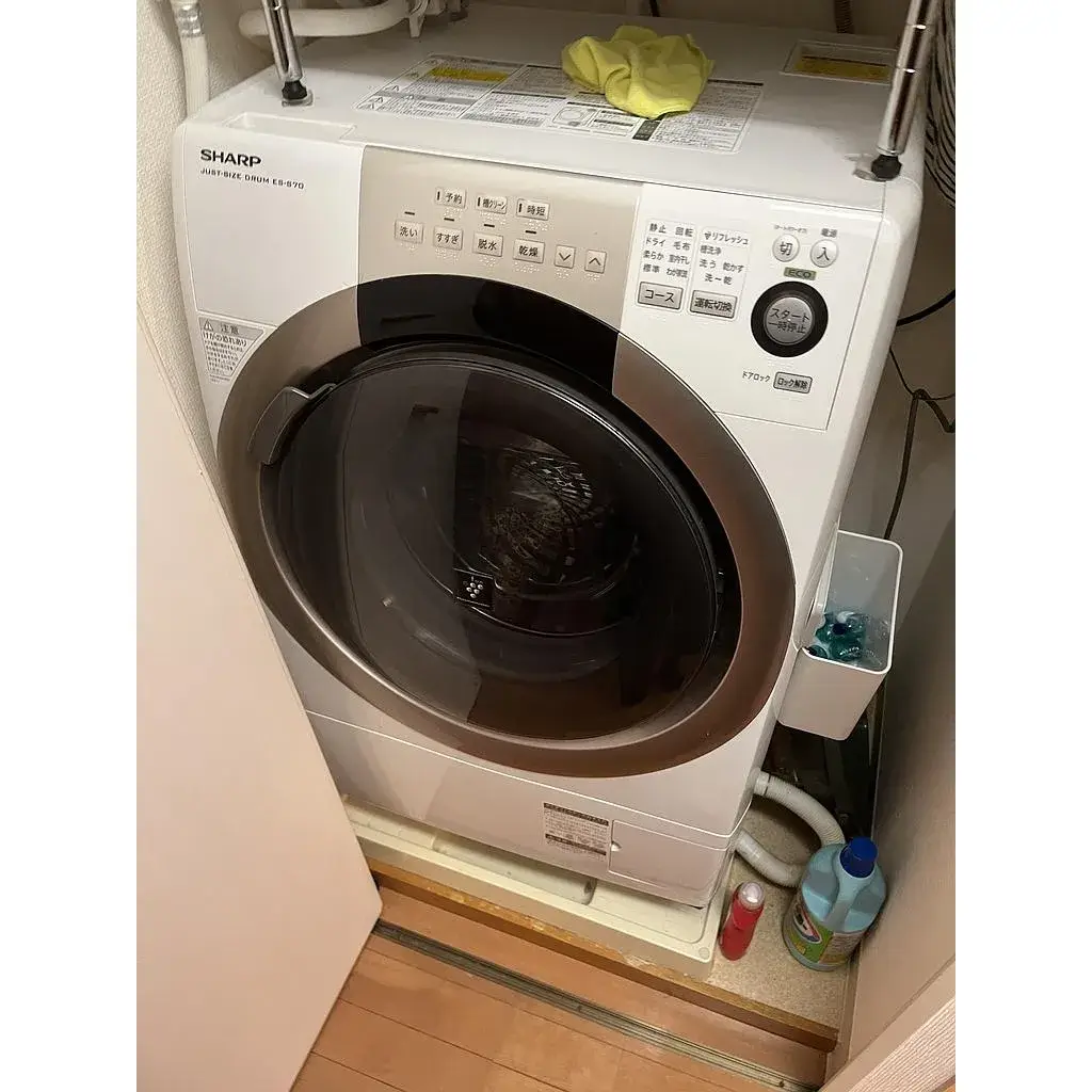 神奈川県 横浜市にて ドラム式洗濯機 シャープ ES-S70-WR 2016 を出張買取しました