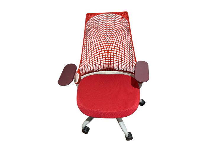 渋谷区のオフィスにて ハーマンミラーのセイルチェア(レッド)AS1YA23A を出張買取しました