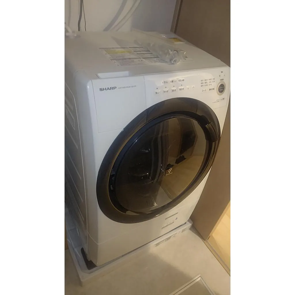 東京都 豊島区にて ドラム式洗濯機 シャープ ES-S7F-WL 2021 ボルト有 を出張買取しました