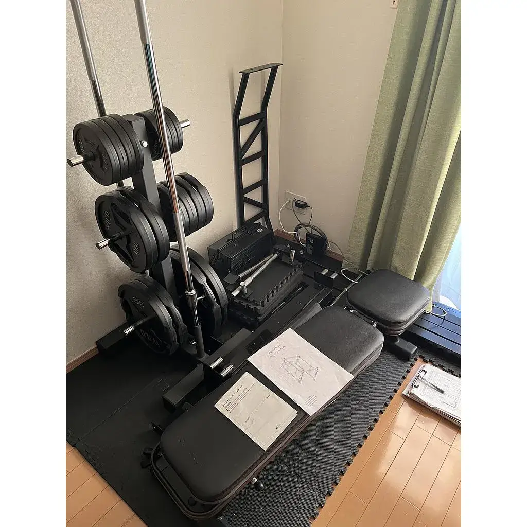 パワーラック　ブラックシープ　＋ベンチ　リーディングエッジ　プレート　WILDFIT　計125kg　＋シャフト