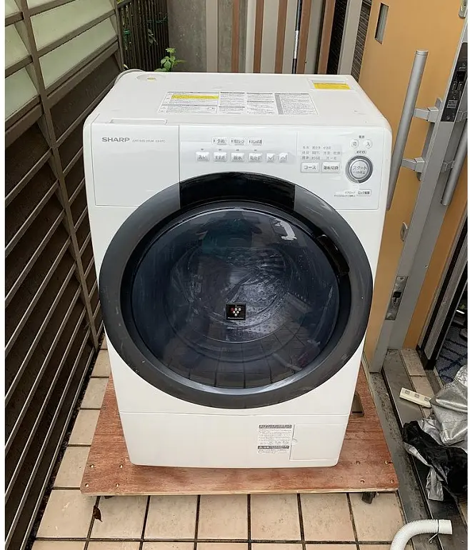 町田市にて シャープ ドラム式洗濯機 ES-S7C-WL 2018年製 を出張買取しました