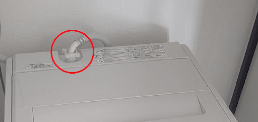 洗濯機の給水弁フィルター位置